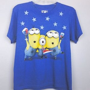 Despicable Me - graphic t-shirt, blue size Medium